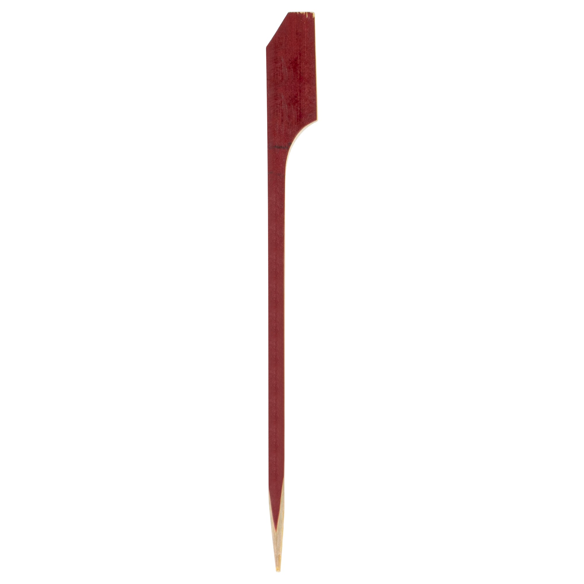 restaurantware Pixy Red Bamboo Paddle Pick - 4" - 1000 count box
