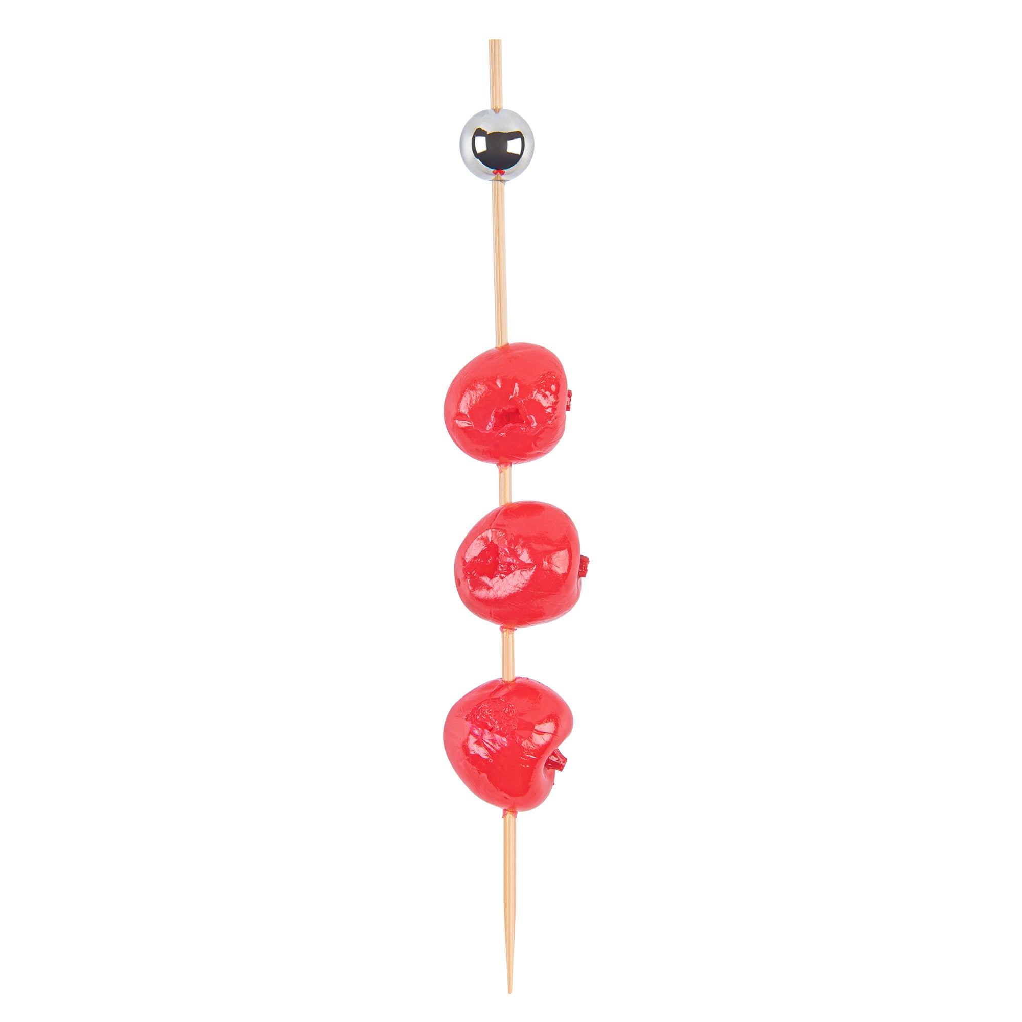 restaurantware Pixy Silver Bamboo Sphere Skewer - 6" - 1000 count box