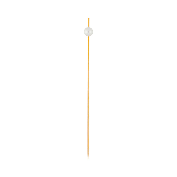 Restaurantware Pixy White Bamboo Pearl Skewer - 6" - 1000 Count Box
