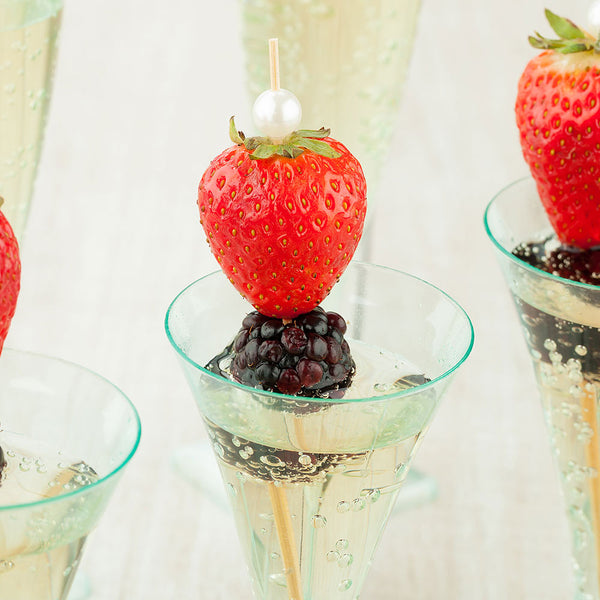 Restaurantware Pixy White Bamboo Pearl Skewer - 6" - 1000 Count Box