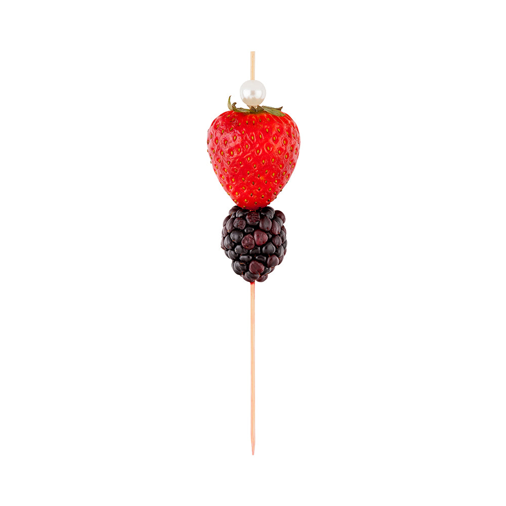 restaurantware Pixy White Bamboo Pearl Skewer - 6" - 1000 count box