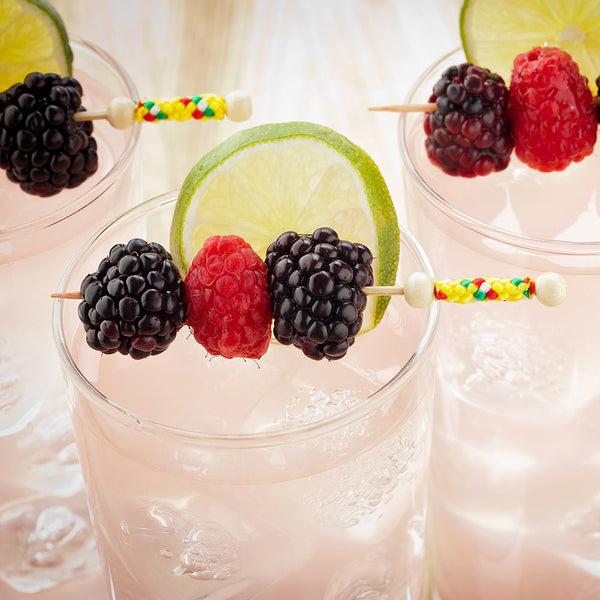 Restaurantware Pixy Yellow Bamboo Braided Pick - 4" - 1000 Count Box