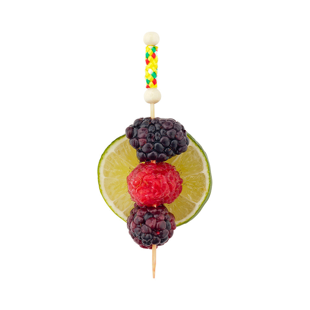 restaurantware Pixy Yellow Bamboo Braided Pick - 4" - 1000 count box