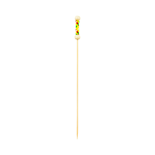 Restaurantware Pixy Yellow Bamboo Braided Skewer - 6" - 1000 Count Box