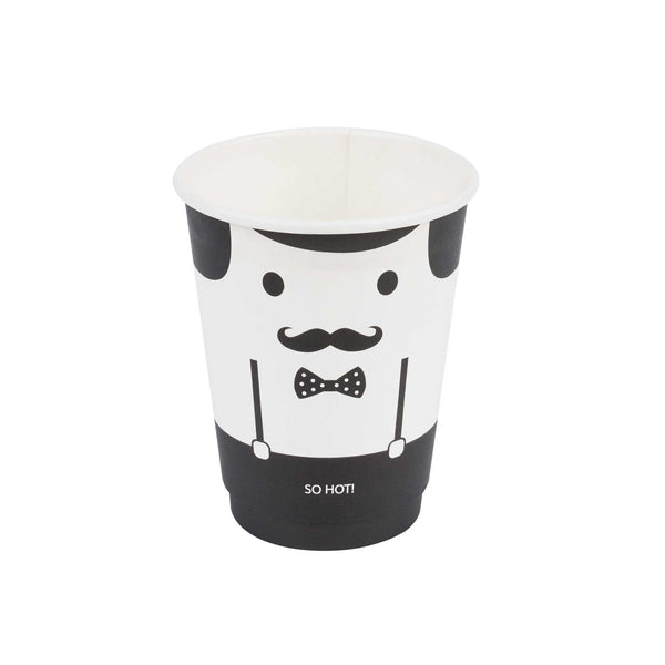 Restaurantware Restpresso 12 Oz Monsieur Paper Coffee Cup - Double Wall - 3 1/2" X 3 1/2" X 4 1/4" - 500 Count Box