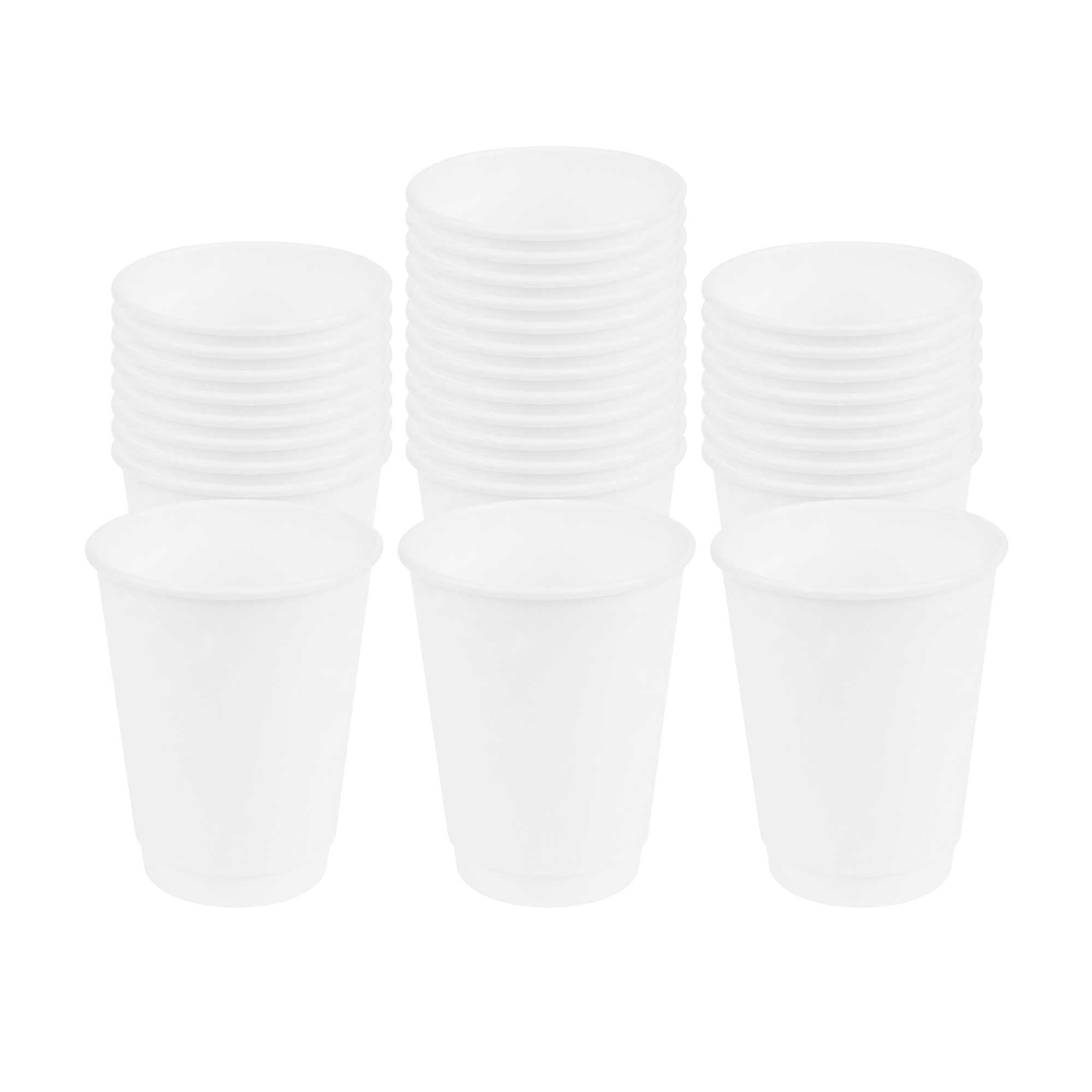 restaurantware Restpresso 12 oz White Paper Coffee Cup - Double Wall - 3 1/2" x 3 1/2" x 4 1/4" - 500 count box