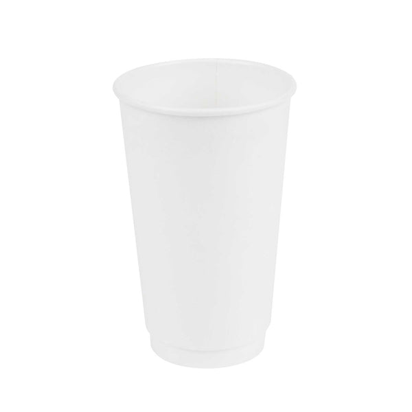 Restaurantware Restpresso 16 Oz White Paper Coffee Cup - Double Wall - 3 1/2" X 3 1/2" X 5 1/2" - 500 Count Box