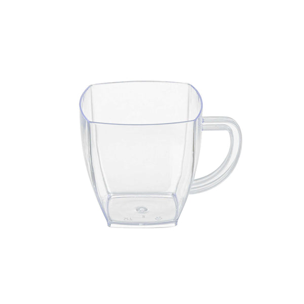 Restaurantware Restpresso 2 Oz Square Clear Plastic Mini Cafe Cup - 2" X 2" X 2" - 100 Count Box