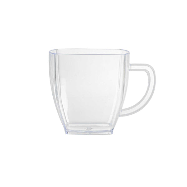 Restaurantware Restpresso 2 Oz Square Clear Plastic Mini Cafe Cup - 2" X 2" X 2" - 100 Count Box