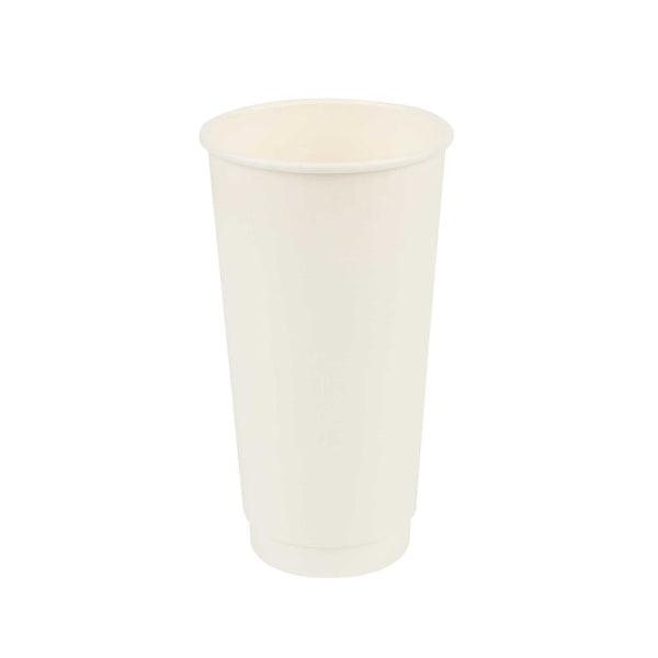 Restaurantware Restpresso 20 Oz White Paper Coffee Cup - Double Wall - 3 1/2" X 3 1/2" X 6 1/4" - 250 Count Box