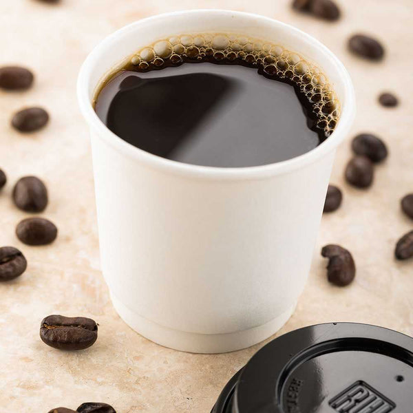 Restaurantware Restpresso 4 Oz White Paper Coffee Cup - Double Wall - 2 1/2" X 2 1/2" X 2 1/4" - 500 Count Box