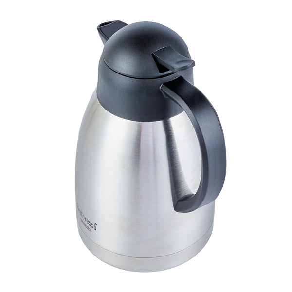 Restaurantware Restpresso 51 Oz Vacuum Insulated Coffee Carafe / Server - With Label Tags - 7 3/4" X 5 1/2" X 8 1/4" - 1 Count Box