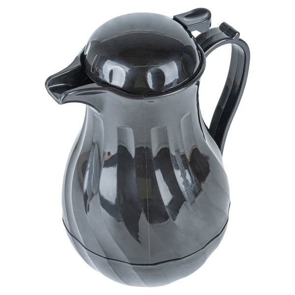 Restaurantware Restpresso 64 Oz Black Thermal Coffee Carafe / Server - 8 3/4" X 6 1/4" X 11" - 10 Count Box