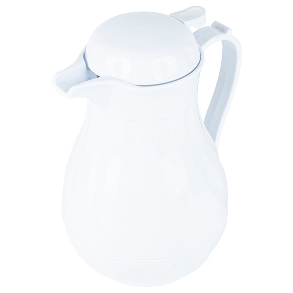 Restaurantware Restpresso 64 Oz White Thermal Coffee Carafe / Server - 8 3/4" X 6 1/4" X 11" - 10 Count Box