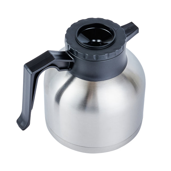 Restaurantware Restpresso 68 Oz Insulated Coffee Carafe / Server - With Regular And Decaf Brew Thru Lids - 8 3/4" X 6 1/4" X 7" - 1 Count Box