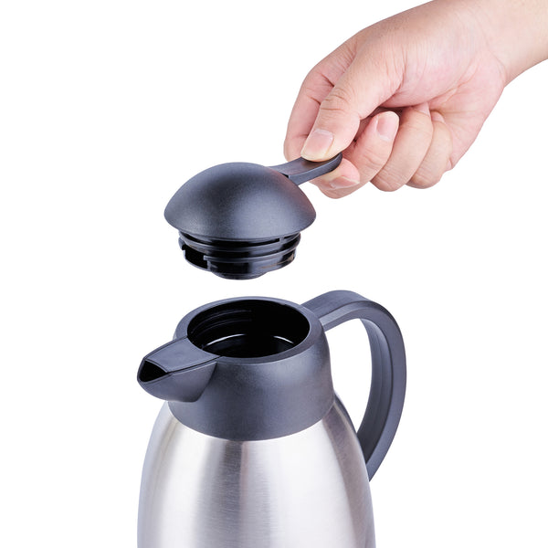 Restaurantware Restpresso 68 Oz Vacuum Insulated Coffee Carafe / Server - With Label Tags - 11 1/4" X 5 1/2" X 7" - 1 Count Box