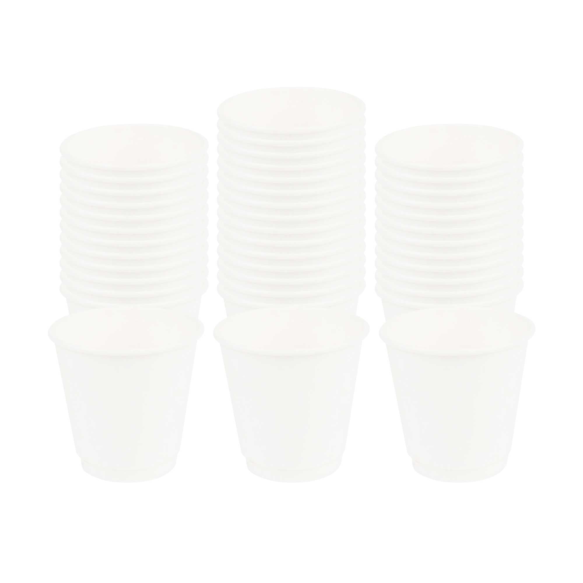 restaurantware Restpresso 8 oz White Paper Coffee Cup - Double Wall - 3 1/2" x 3 1/2" x 3 1/4" - 500 count box