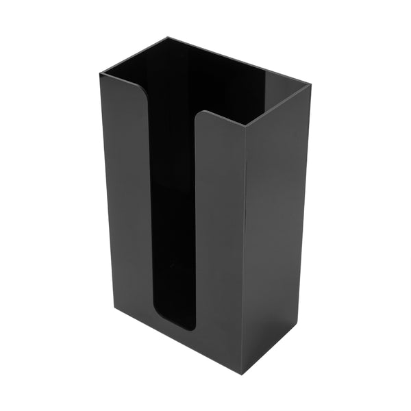 Restaurantware Restpresso Black Acrylic Vertical Coffee Cup Sleeve Dispenser - 6" X 3 1/2" X 10" - 1 Count Box
