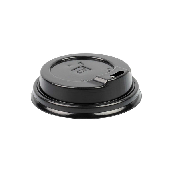 Restaurantware Restpresso Black Plastic Coffee Cup Lid - Fits 4 Oz - 500 Count Box
