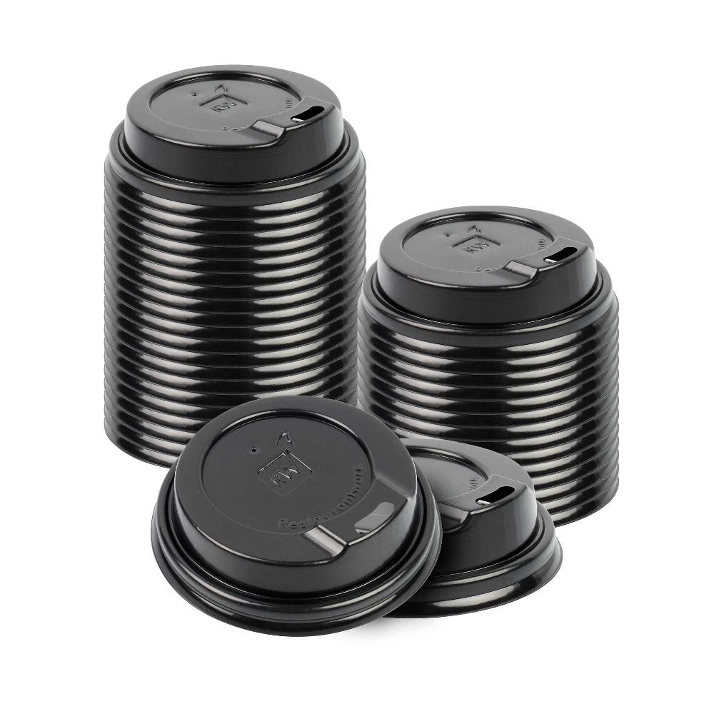 restaurantware Restpresso Black Plastic Coffee Cup Lid - Fits 4 oz - 500 count box