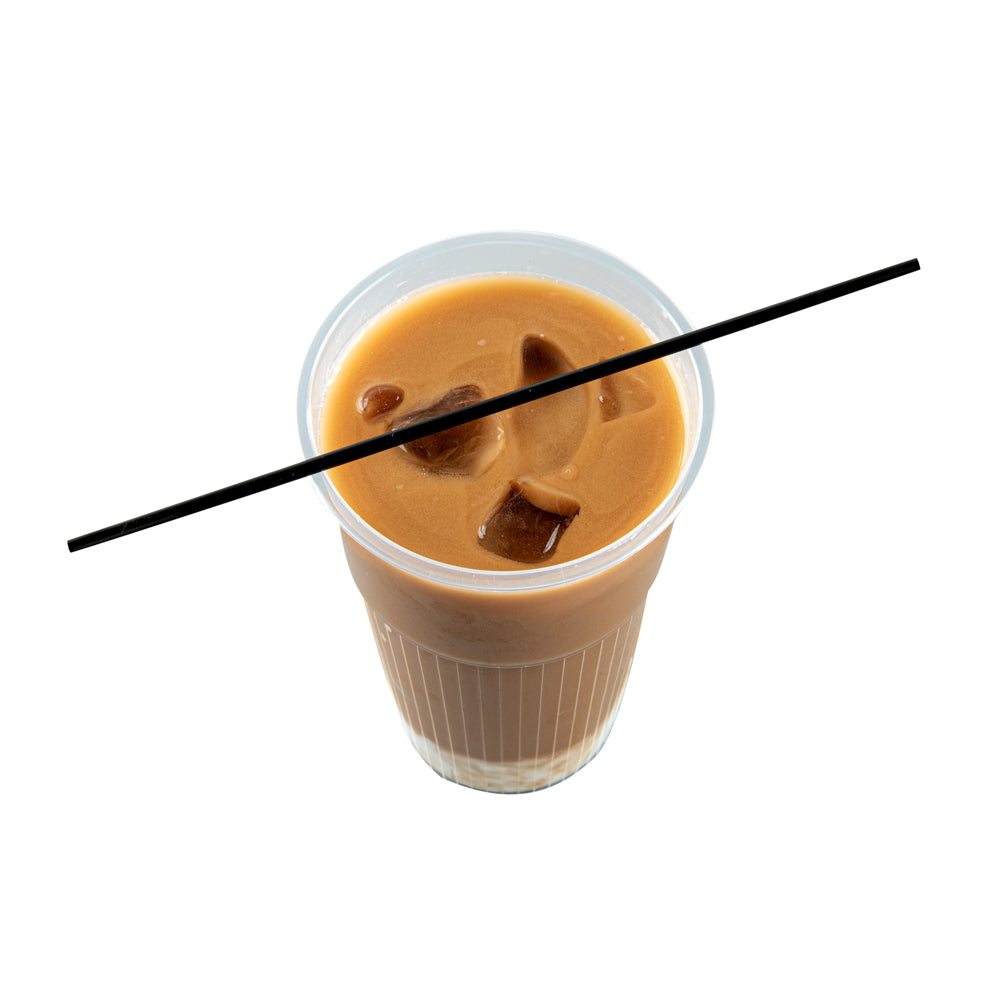 restaurantware Restpresso Black Plastic Coffee Stirrer / Sip Straw - 7" - 5000 count box