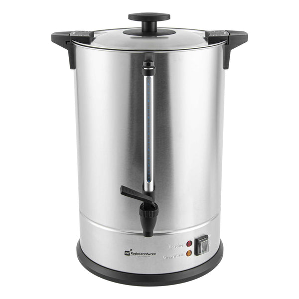 Restaurantware Restpresso Coffee Urn - Silver Stainless Steel - 1500W 110 Cup - 1 Count Box