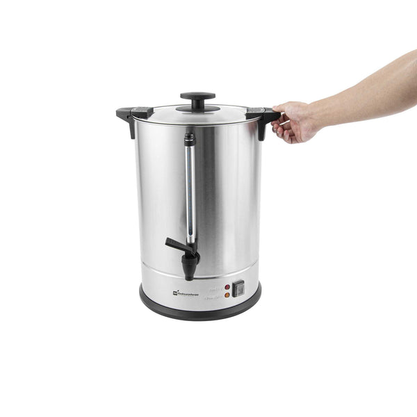 Restaurantware Restpresso Coffee Urn - Silver Stainless Steel - 1500W 110 Cup - 1 Count Box