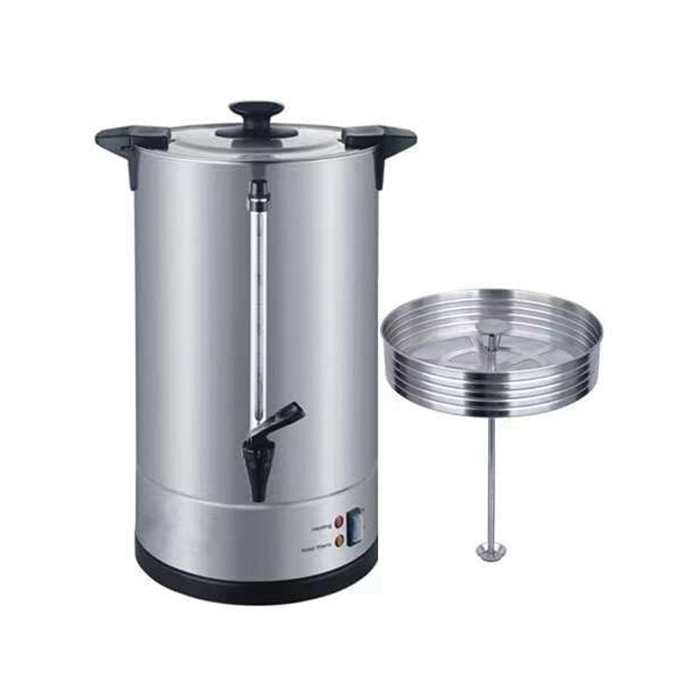 restaurantware Restpresso Coffee Urn - Silver Stainless Steel - 950W 55 Cup - 1 count box