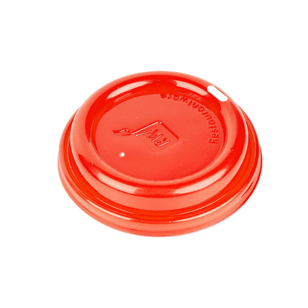 Restaurantware Restpresso Glossy Red Plastic Coffee Cup Lid - Fits 8 12 16 And 20 Oz - 500 Count Box