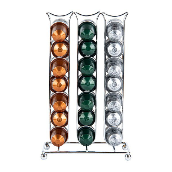 Restaurantware Restpresso Iron Coffee Pod / Capsule Holder - Holds 42 Nespresso Capsules - 6 1/2" X 3 3/4" X 10 1/2" - 1 Count Box