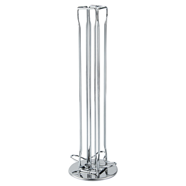 Restaurantware Restpresso Iron Coffee Pod / Capsule Holder - Revolving Holds 40 Nespresso Capsules - 4 1/2" X 4 1/2" X 14 1/2" - 1 Count Box