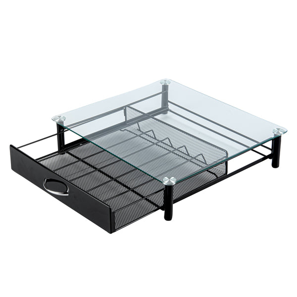 Restaurantware Restpresso Iron Coffee Pod / Capsule Storage Drawer - Holds 36 K-Cups - 15 1/4" X 13 1/2" X 3 1/4" - 1 Count Box