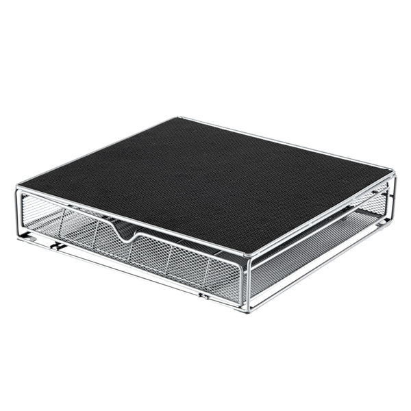 Restaurantware Restpresso Iron Coffee Pod / Capsule Storage Drawer - Holds 36 K-Cups - 13" X 12 1/4" X 3" - 1 Count Box
