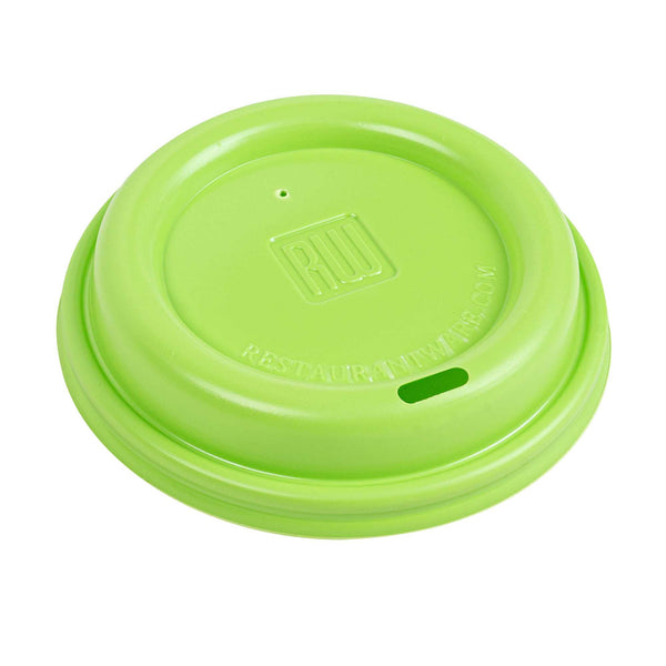 Restaurantware Restpresso Lime Green Plastic Coffee Cup Lid - Fits 8 12 16 And 20 Oz - 500 Count Box