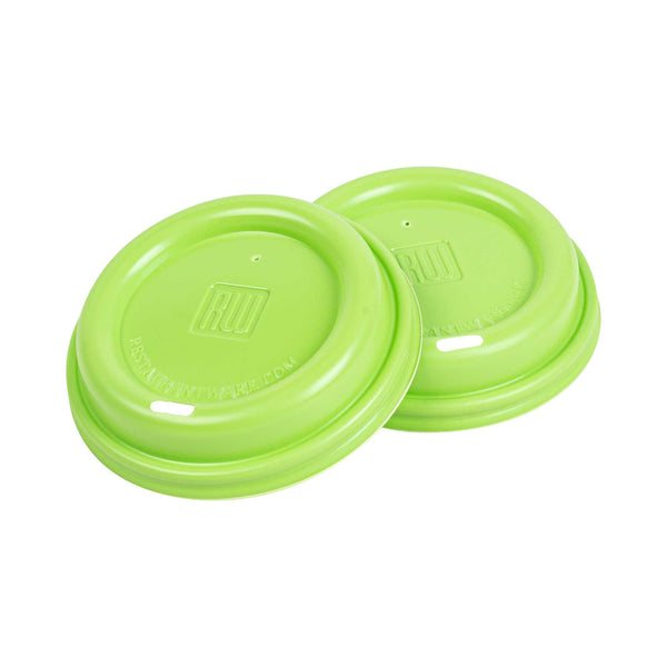 Restaurantware Restpresso Lime Green Plastic Coffee Cup Lid - Fits 8 12 16 And 20 Oz - 500 Count Box