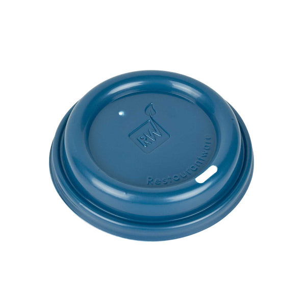 Restaurantware Restpresso Midnight Blue Plastic Coffee Cup Lid - Fits 8 12 16 And 20 Oz - 500 Count Box