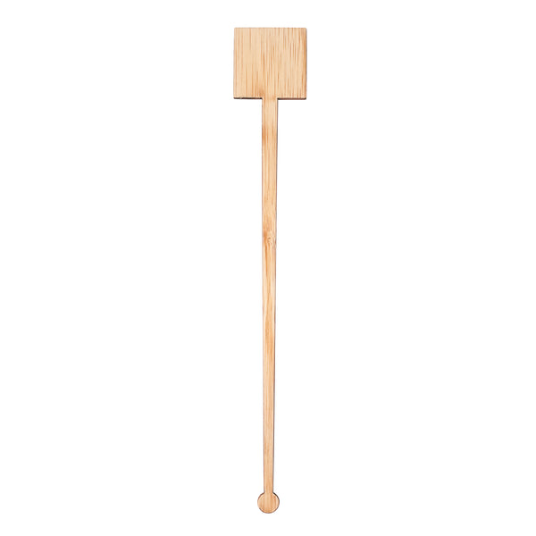 Restaurantware Restpresso Natural Bamboo Coffee Stirrer - Square Top - 7" - 1000 Count Box