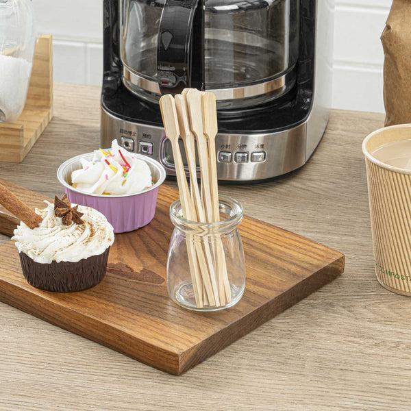 Restaurantware Restpresso Natural Bamboo Paddle Coffee Stirrer - 6" - 1000 Count Box
