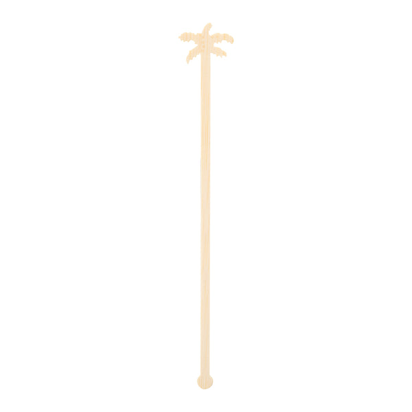 Restaurantware Restpresso Natural Bamboo Palm Tree Stirrer - 7" - 1000 Count Box
