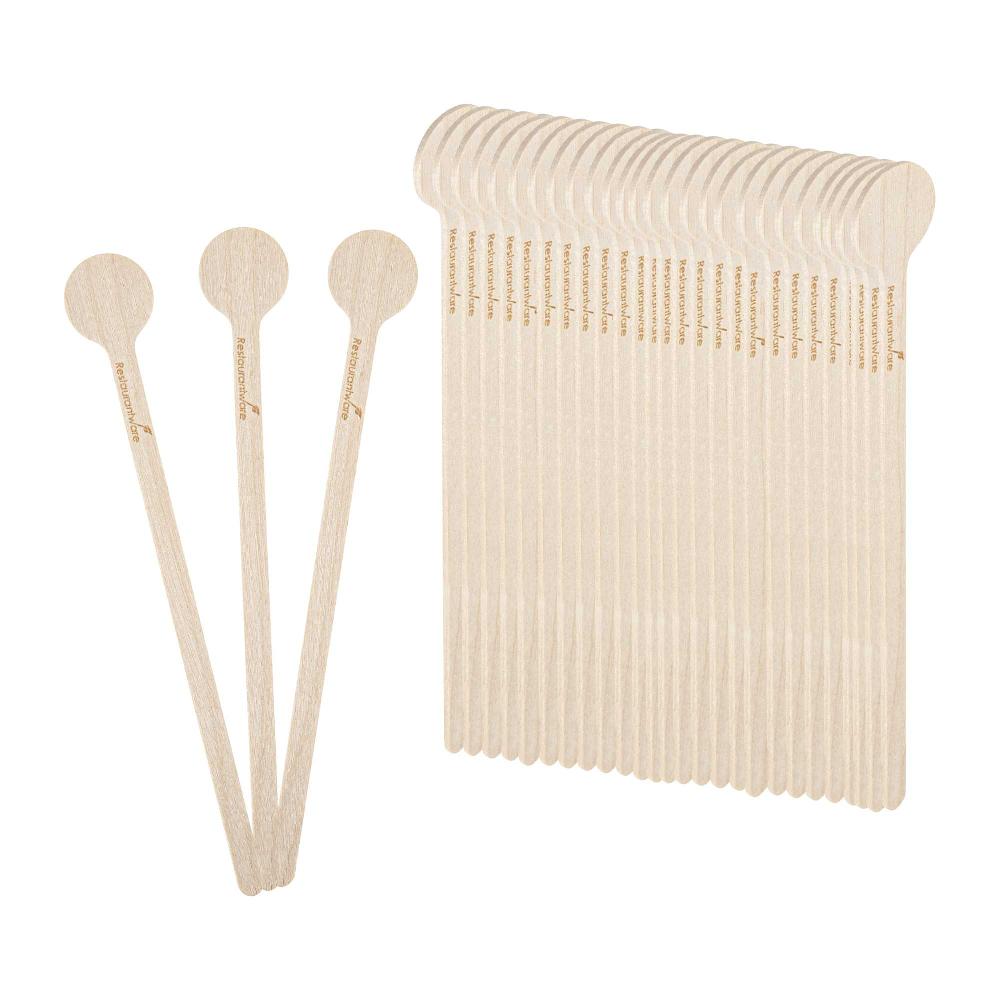restaurantware Restpresso Natural Wood Coffee Stirrer - 6" - 1000 count box