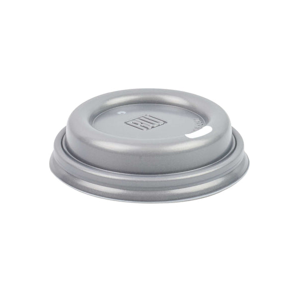 Restaurantware Restpresso Pewter Gray Plastic Coffee Cup Lid - Fits 4 Oz - 500 Count Box