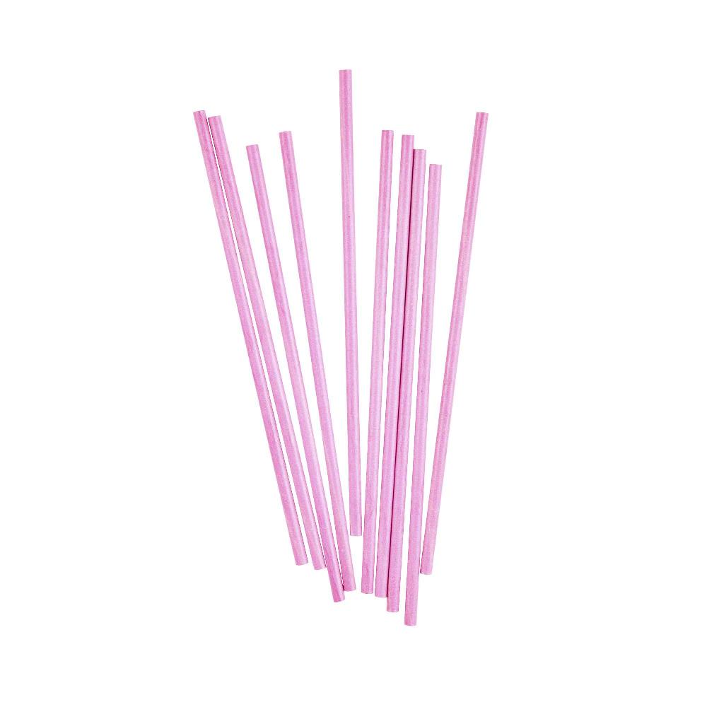 restaurantware Restpresso Pink Paper Cake Pop and Lollipop Stick - Biodegradable - 6" x 5/32" - 100 count box