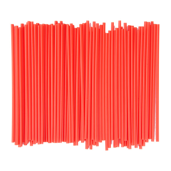 Restaurantware Restpresso Red Plastic Coffee Stirrer / Sip Straw - 5" - 5000 Count Box