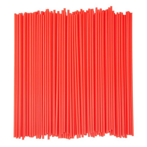 Restaurantware Restpresso Red Plastic Coffee Stirrer / Sip Straw - 7" - 5000 Count Box
