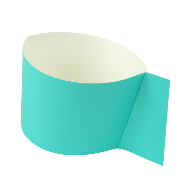 Restaurantware Restpresso Turquoise Paper Coffee Cup Sleeve - With Handle Fits 12 / 16 / 20 Oz Cups - 1000 Count Box