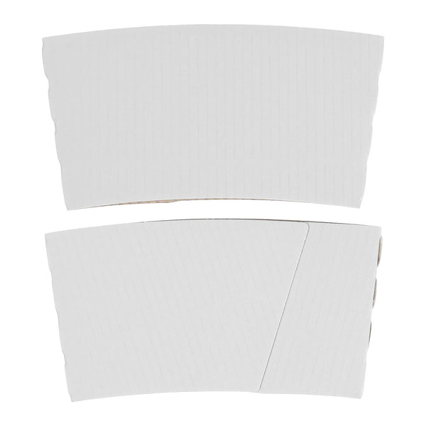 Restaurantware Restpresso White Paper Coffee Cup Sleeve - Fits 12 / 16 / 20 Oz Cups - 1000 Count Box