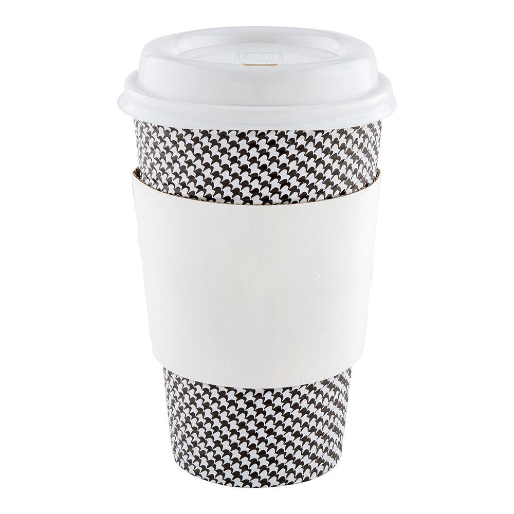 restaurantware Restpresso White Paper Coffee Cup Sleeve - Fits 12 / 16 / 20 oz Cups - 1000 count box
