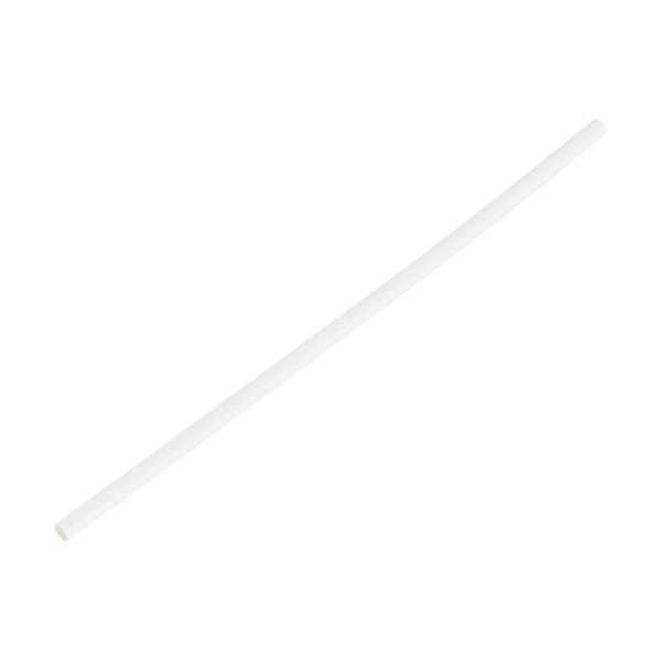 Restaurantware Restpresso White Paper Coffee Stirrer And Lollipop Stick - Biodegradable - 6" X 5/32" - 100 Count Box