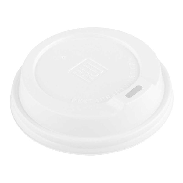 Restaurantware Restpresso White Plastic Coffee Cup Lid - Elevated Spout Fits 8 12 16 And 20 Oz - 500 Count Box