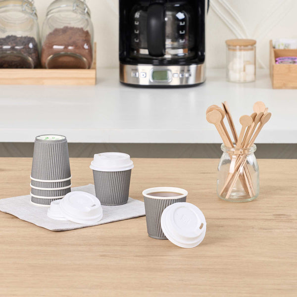 Restaurantware Restpresso White Plastic Coffee Cup Lid - Fits 4 Oz - 500 Count Box